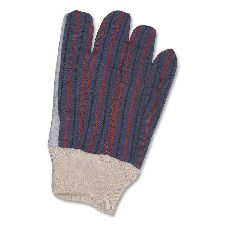 1040 Leather Palm Glove, Clute Cut, Straight Thumb, 11.61" Long, Large, Gray/White, 12 Pairs
