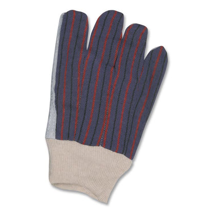 1040 Leather Palm Glove, Clute Cut, Straight Thumb, 11.61" Long, Large, Gray/White, 12 Pairs