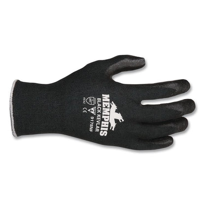 Nitrile Coated Kevlar Gloves, EN388: 4542, 11" Long, X-Large, Black, Pair