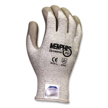 Dyneema Gloves, EN388: 4341, Large, Gray/White, Pair