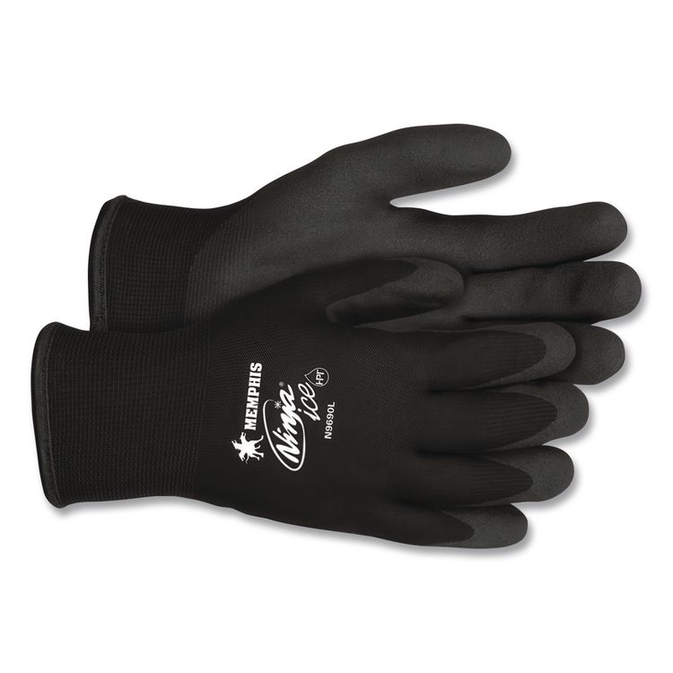 Ninja Ice Gloves, EN388: 3232, 10" Long, Medium, Black, Pair