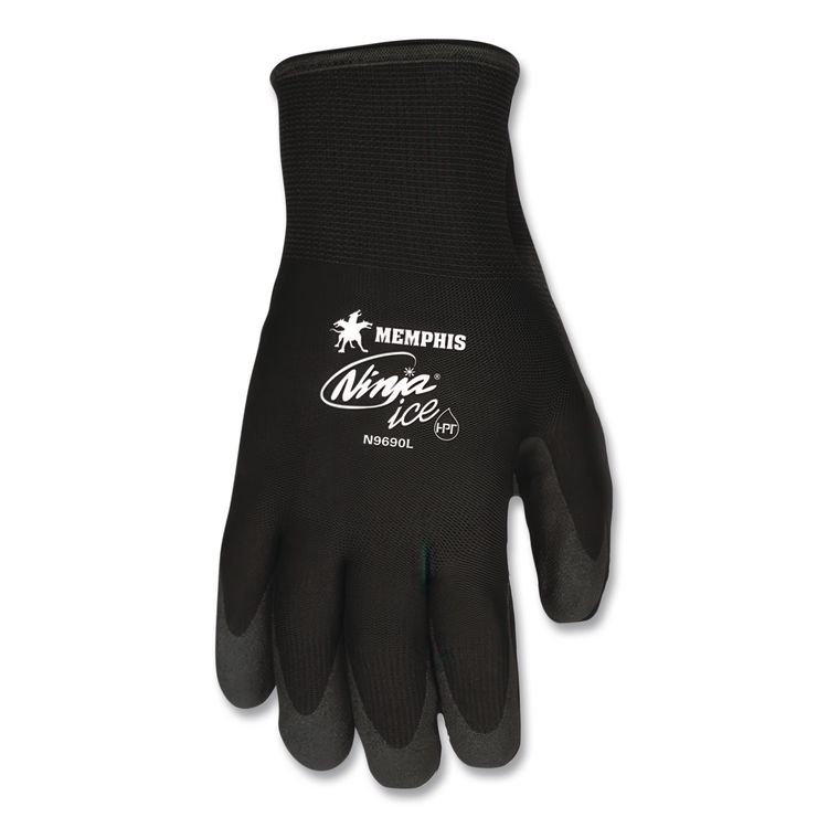Ninja Ice Gloves, EN388: 3232, 10" Long, Medium, Black, Pair