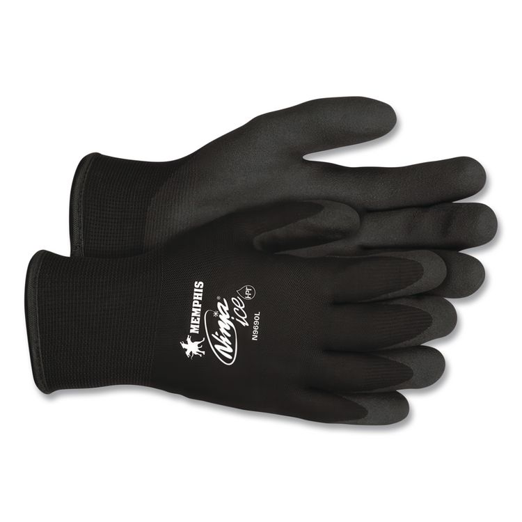 Ninja Ice Gloves, EN388: 3232, 10" Long, X-Large, Black, Pair