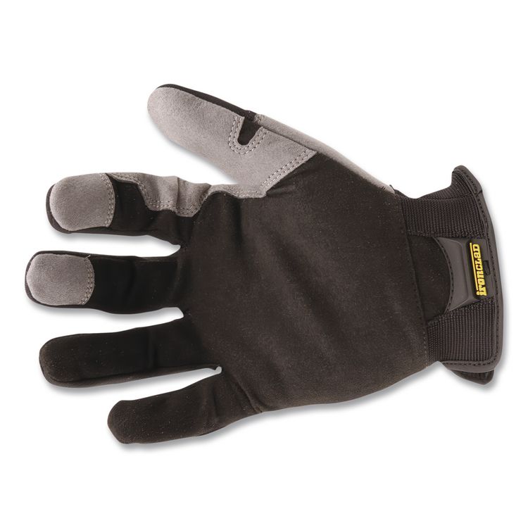 Workforce Gloves, EN388: 3121, Large, Gray/Black, Pair
