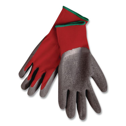 Ninja Flex Latex Coated Palm Gloves, EN388: 3131, X-Large, Red/Gray, Pair