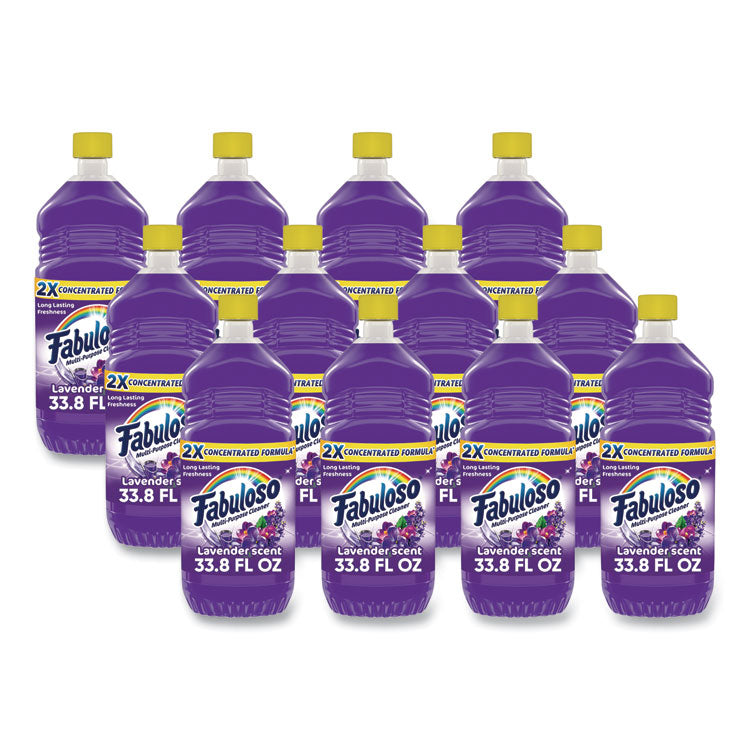 Multi-Use Cleaner, Lavender Scent, 33.8 oz Bottle, 12/Carton