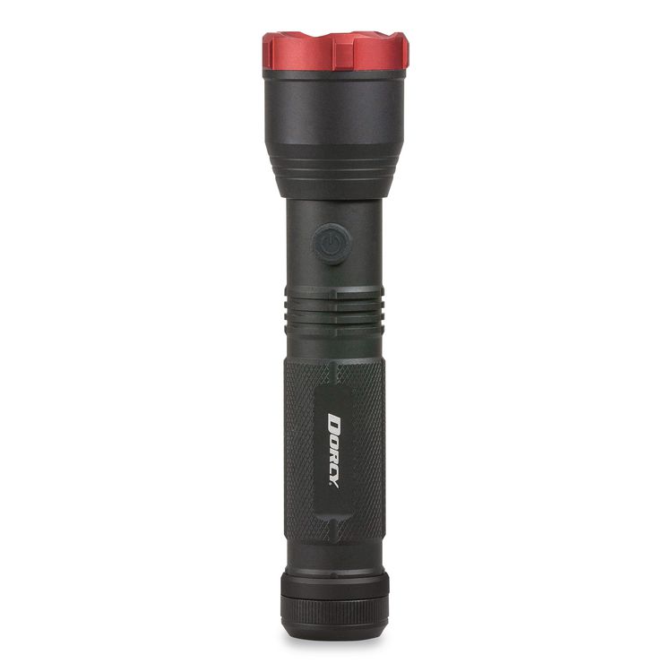 Ultra HD Aluminum Flashlight, 4 AA Batteries (Included), Black