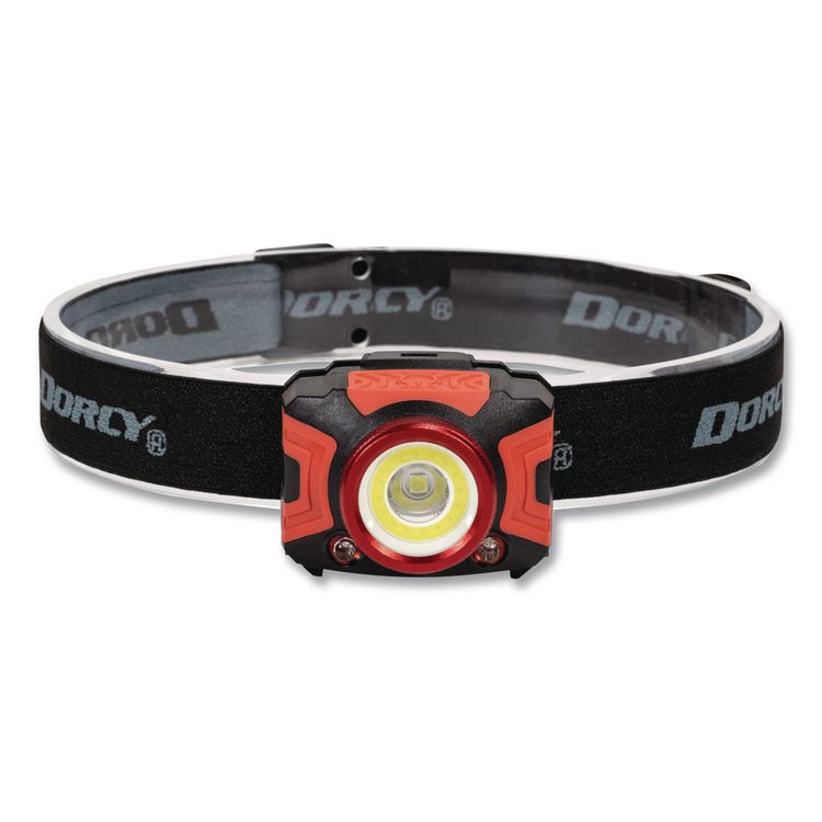Ultra HD UV Headlamp, 3 AAA Batteries (Included), Red/Black