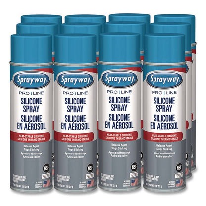 Silicone Spray Release Agent, 11 oz Aerosol Spray, 12 Cans/Carton