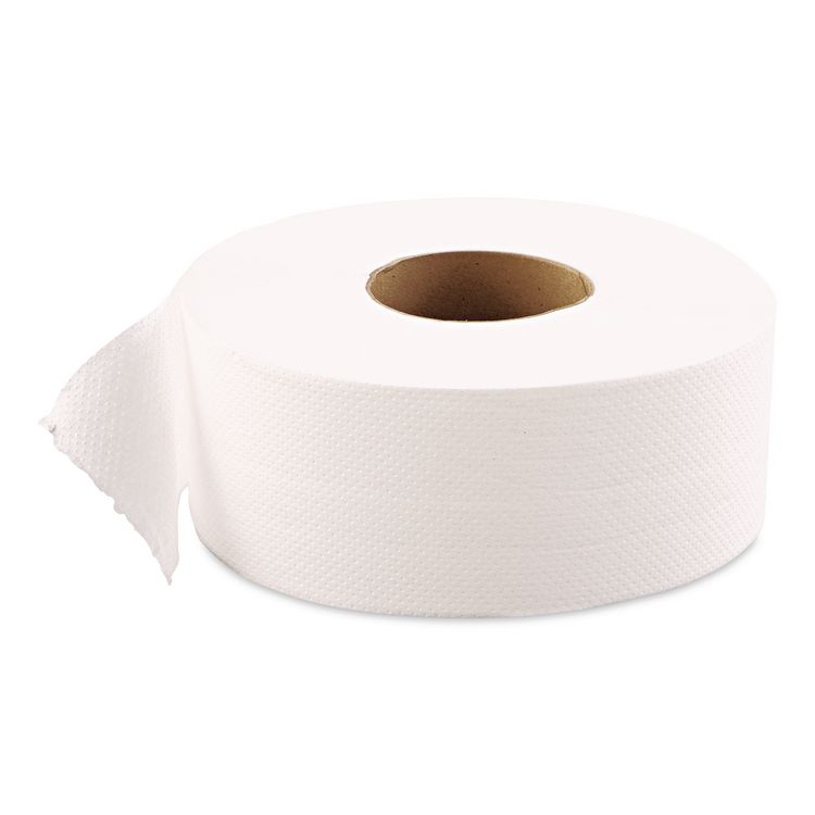 JRT Jumbo-Junior Bath Tissue, 2-Ply, 3.1" x 1,000 ft, White, 12 Rolls/Carton