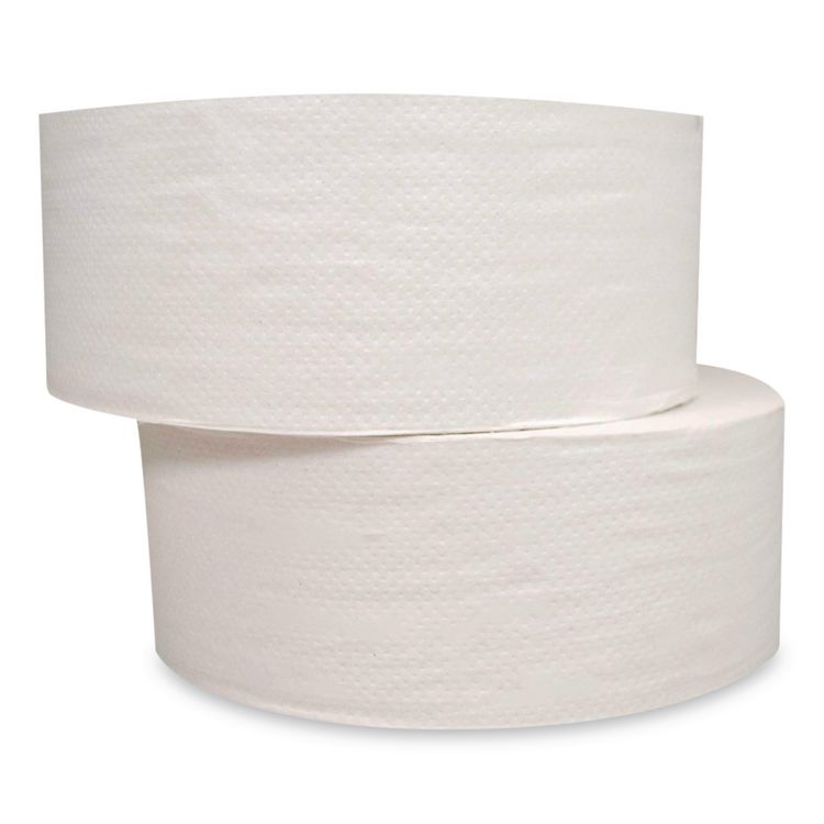 JRT Jumbo Bath Tissue, Septic Safe, 2-Ply, 3.3" x 500 ft, White, 12 Rolls/Carton