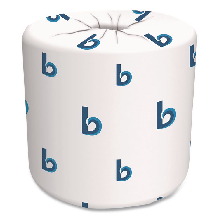 Two-Ply Toilet Tissue, Septic Safe, White, 125 ft Roll Length, 500 Sheets/Roll, 96 Rolls/Carton