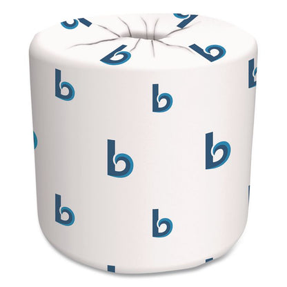 Two-Ply Toilet Tissue, Septic Safe, White, 125 ft Roll Length, 500 Sheets/Roll, 96 Rolls/Carton