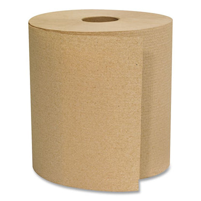 Hardwound Roll Towels, 1-Ply, 8" x 300 ft, Natural, 12 Rolls/Carton