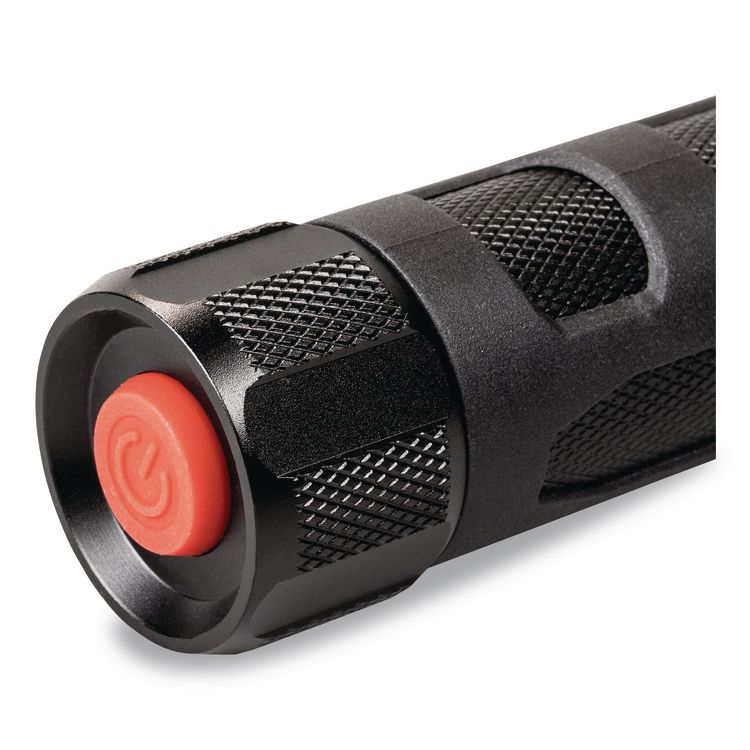 Ultra HD Twist Flashlight Area Light, 3 AAA Batteries (Included), Red/Black