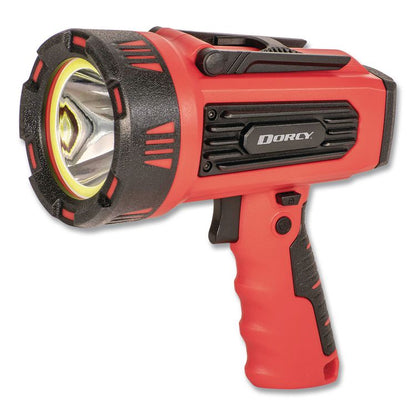 Rechargeable Ultra HD Spotlight with Power Bank, Rechargeable Lithium Ion Battery (Included), Red