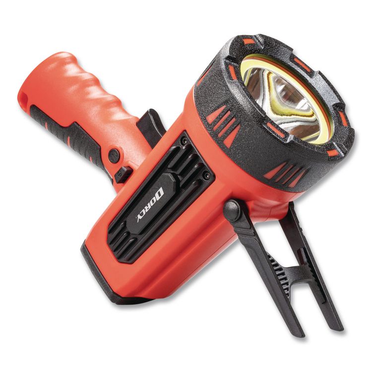 Rechargeable Ultra HD Spotlight with Power Bank, Rechargeable Lithium Ion Battery (Included), Red