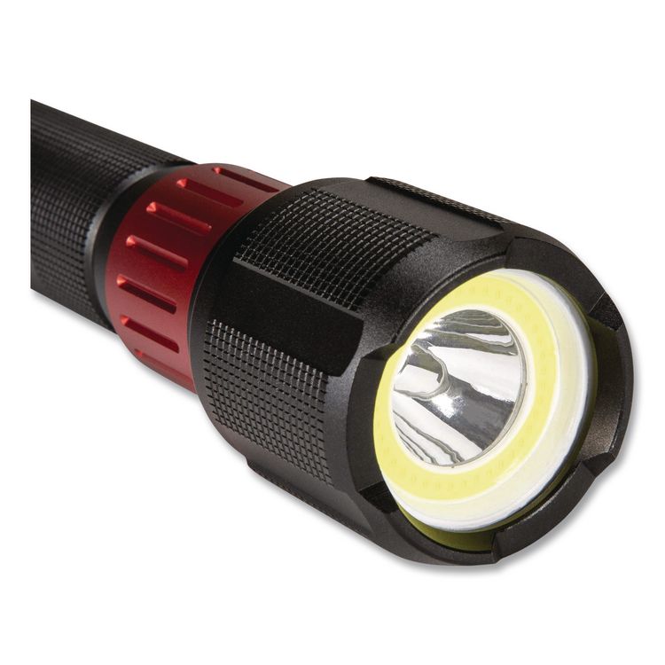 Rechargeable Ultra HD Flashlight with Power Bank, Rechargeable Lithium Ion Battery (Included), Black