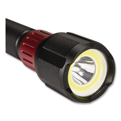 Rechargeable Ultra HD Flashlight with Power Bank, Rechargeable Lithium Ion Battery (Included), Black