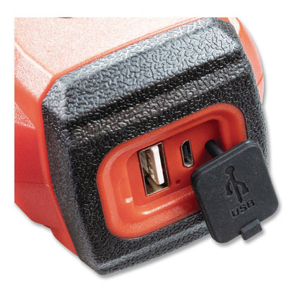 Rechargeable Ultra HD Spotlight with Power Bank, Rechargeable Lithium Ion Battery (Included), Red