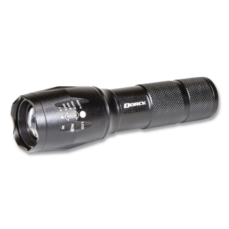 Ultra HD Rechargeable Aluminum Flashlight, Rechargeable Lithium Ion Battery (Included), Black