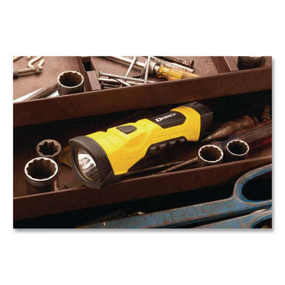 LED Cyber Light Flashlight, 4 AA Batteries (Included), Yellow