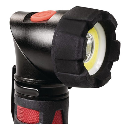 Ultra HD COB Swivel Flashlight Area Light, 3 AAA Batteries (Included), Black