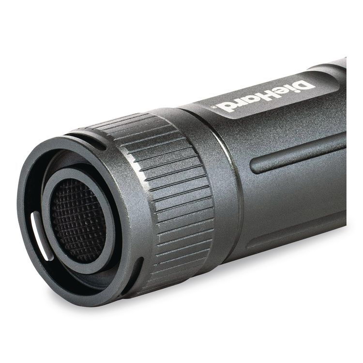 DieHard Twist Focus Aluminum 1,500 Lumen Flashlight, 4 AAA Batteries (Included), Gray