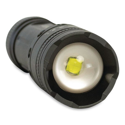 DieHard Twist Focus Aluminum 1,700 Lumen Flashlight, 6 AA Batteries (Included), Gray