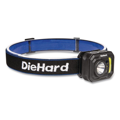 DieHard USB-C Rechargeable Motion Sensor Headlamp, Rechargeable Lithium Ion Battery (Included), Black