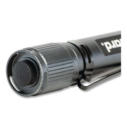 DieHard Aluminum 270 Lumen Twist Focus Flashlight with Pocket Clip, 2 AA Batteries (Included), Black