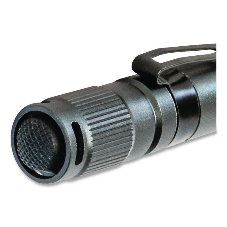 DieHard Aluminum 180 Lumen Twist Focus Flashlight with Pocket Clip, 2 AA Batteries (Included), Black