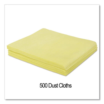 Dust Cloths, 18 x 24, Yellow, 50/Bag, 10 Bags/Carton
