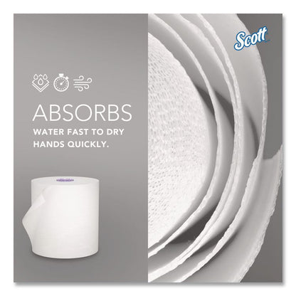 100% Recycled Hard Roll Paper Towels, 1-Ply, 8" x 700 ft, White, 6/Carton