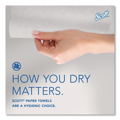 100% Recycled Hard Roll Paper Towels, 1-Ply, 8" x 700 ft, White, 6/Carton