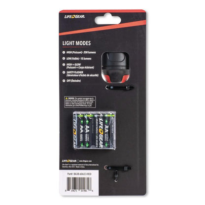 LifeGear Stormproof Signal Light, 4 AA Batteries (Included), Red