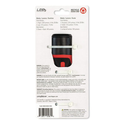 LifeGear Stormproof Path Light, 4 AA Batteries (Included), Red