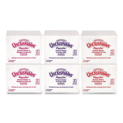 UNCRUSTABLES Variety Pack, 8 Sandwiches/Box, 6 Boxes/Carton