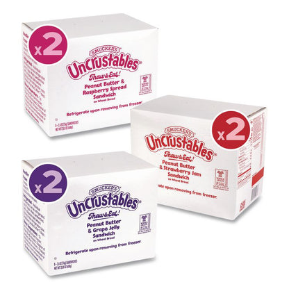UNCRUSTABLES Variety Pack, 8 Sandwiches/Box, 6 Boxes/Carton
