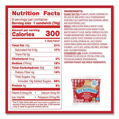 UNCRUSTABLES Variety Pack, 8 Sandwiches/Box, 6 Boxes/Carton