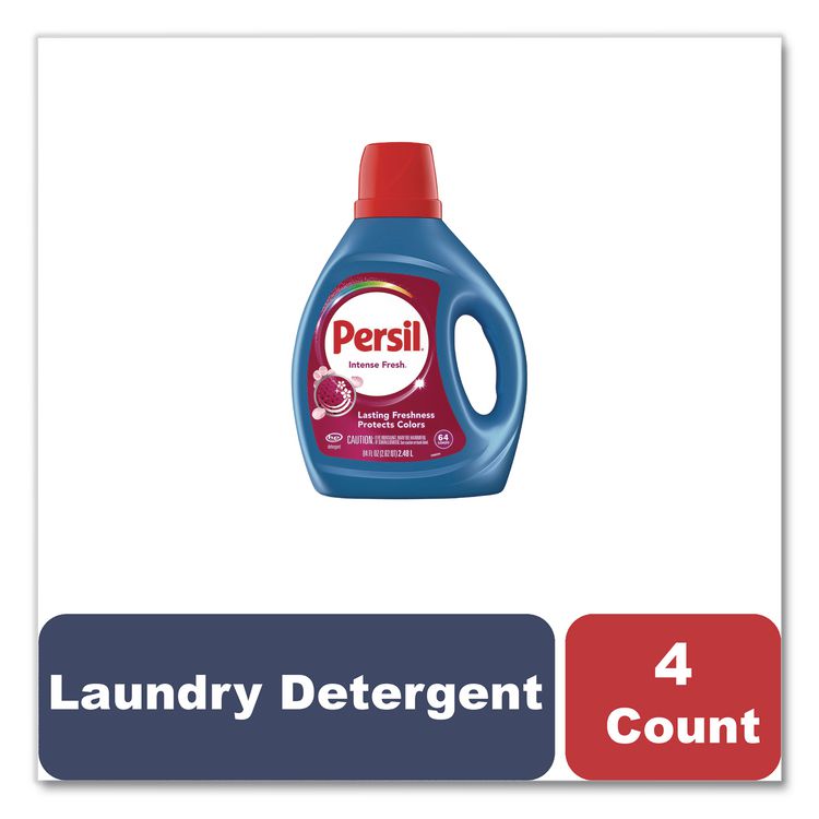 Intense Fresh Liquid Laundry Detergent, 64 Loads, 84 oz Bottle, 4/Carton