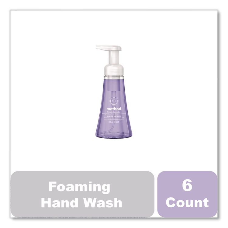 Foaming Hand Wash, French Lavender Scent, 10 oz, 6/Carton