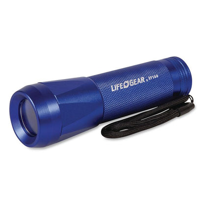 LifeGear Mini Max Zoom Aluminum Flashlight, 3 AAA Batteries (Included), Randomly Assorted Colors