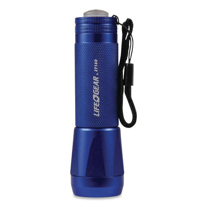 LifeGear Mini Max Zoom Aluminum Flashlight, 3 AAA Batteries (Included), Randomly Assorted Colors
