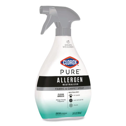 PURE Allergen Neutralizer Fabric and Carpet Spray, Clean Breeze Scent, 26 oz Spray Bottle, 6/Carton