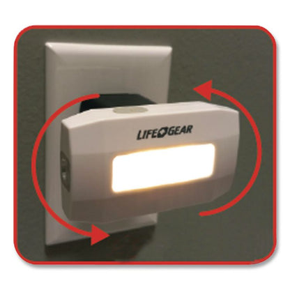 LifeGear USB Rechargeable Multi-Mode Safety Light, White