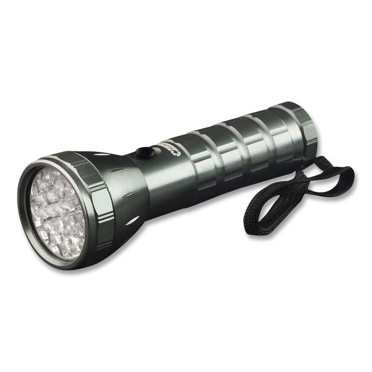 28 LED Professional Flashlight, 3 AAA Batteries (Included), Black/Silver