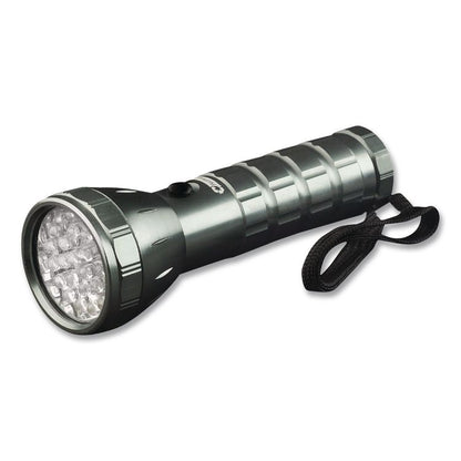 28 LED Professional Flashlight, 3 AAA Batteries (Included), Black/Silver