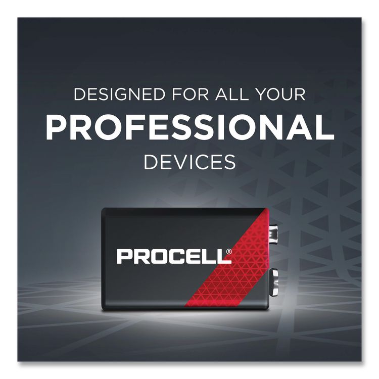 Professional Alkaline 9V Batteries, 12/Box
