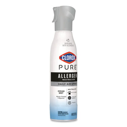 PURE Allergen Neutralizer Daily Air Spray, Ocean Mist, 8 oz Aerosol Spray, 6/Carton